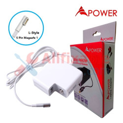 APower Adapter Replacement For Apple 16.5V 3.65A (5 Pin Magsafe 1 L-Style) A1181 A1184 A1278 A1330 A1334 A1342 A1344