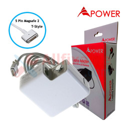 APower Adapter Replacement For Apple 16.5V 3.65A (5 Pin Magsafe 2 T-Style) A1425 A1435 A1465 A1466 A1502