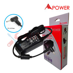 APower Laptop Adapter Replacement For Asus 19V 2.1A (2.5x0.7) 40W EEEPC 1001 1005 1015 1025 1101 1108 1201 1215 VX6 X101