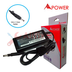 APower Laptop Adapter Replacement For HP 19.5V 3.33A (4.8 x 1.7 Bullet) ENVY Sleekbook Ultrabook 4-1000 6-1000