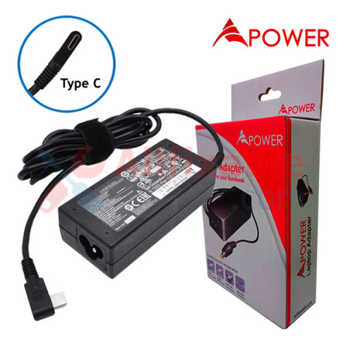 APower Laptop Adapter Replacement For HP 20V 3.25A (Type-C) Spectre X360 13-W Series 13-W009NF 13-W016TU 13-W090NZ