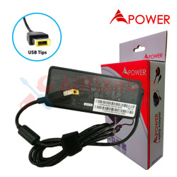 APower Laptop Adapter Replacement For Lenovo 20V 3.25A (USB Tips) Flex 3-14 14 IdeaPad U330 Yoga 13 2 Pro ThinkPad S3 X1 Carbon