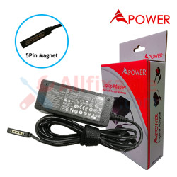 APower Laptop Adapter Replacement For Microsoft 12V 2A (5 Pin) 24W Microsoft Surface RT 2 Pro 2