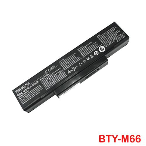 MSI CR400 CR420 EX400 EX600X GE600 GT627 GT720 GX400 GX630 PX600 VR430 VX600 SQU-524 BTY-M66 Laptop Replacement Battery