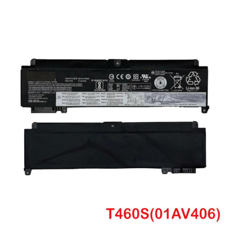 thumbnail image 2 of Replacement Laptop Battery For Lenovo ThinkPad T460s / T470s – 3-Cell 27Wh, 11.46V Li-Ion, Compatible With 01AV405, 00HW024, SB10J79003 2 of 4