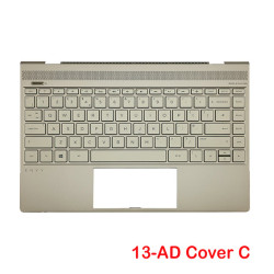 Laptop Cover (C) with Keyboard Replacement For HP Envy 13-AD