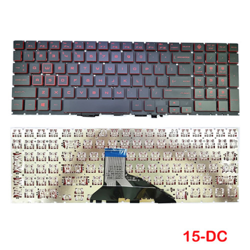 HP Omen 15-DC Series 15-DC000 15-DC1000 15-DC1088NR 9Z.NFBQ.101 NSK-XP1BQ Laptop Replacement Keyboard