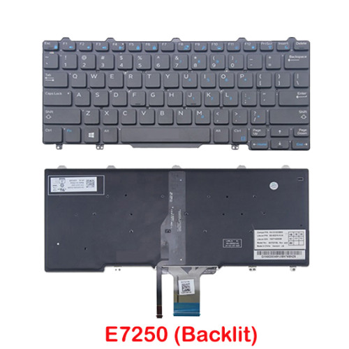 Dell Latitude E5250 E5270 E7250 E7270 DMV50 Backlit Laptop Replacement Keyboard