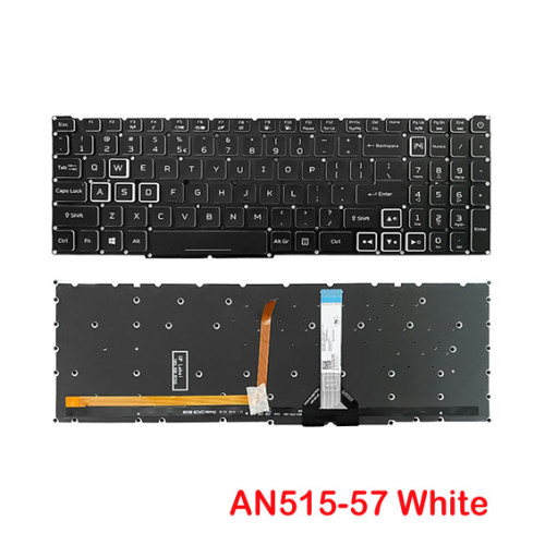 Acer Nitro 5 AN515-45 AN515-46 AN515-56 AN515-57 AN515-58 AN517 White Backlit Series Laptop Replacement Keyboard