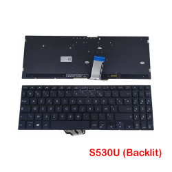 Asus Vivobook S15 S530U S530F S530FA 0KNB0-5111UK00 V173146BE1 Black Backlit Laptop Replacement Keyboard