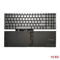 HP Pavilion 15-EH 15-EG TPN-Q245 TPN-Q246 Silver Backlit Laptop Replacement Keyboard