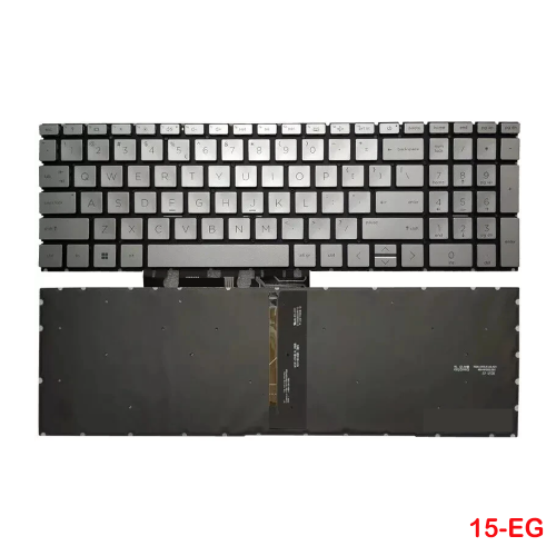 HP Pavilion 15-EH 15-EG TPN-Q245 TPN-Q246 Silver Backlit Laptop Replacement Keyboard