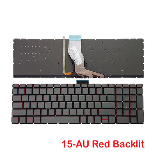 HP Pavilion 15-AU 15-AU000 15-AW 15-AW000 15-BC 15-BC000 15-BK 15-BK000 Red Backlit Laptop Replacement Keyboard