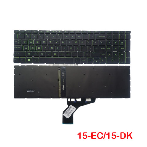 HP Pavilion 15-EC 15-DK 15-CX 16-A 17-CA Backlit Green  Laptop Replacement Keyboard