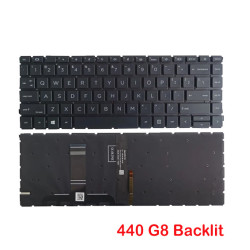 HP ProBook 440 G8  445 G8  445R G8  NSK-XN5BC Backlit Laptop Replacement Keyboard