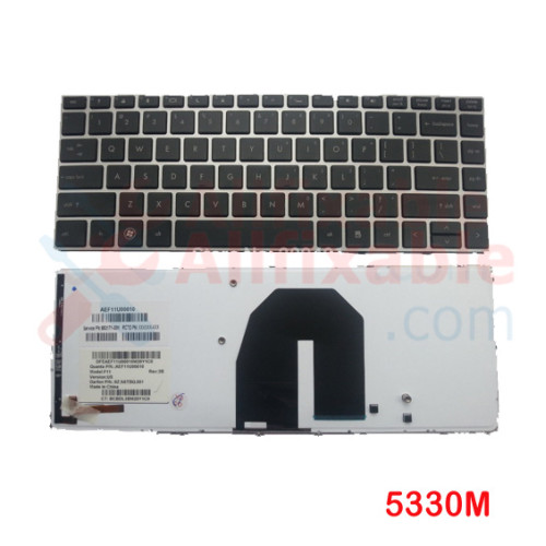 HP ProBook 5330M Series 650377-001 AEF11U00010 9Z.N6TBQ.001 Laptop Replacement Keyboard