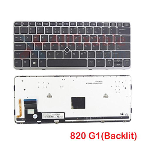 HP Elitebook 820 G1 820 G2 720 G1 720 G2 725 G2 730541-001 Backlit Laptop Replacement Keyboard