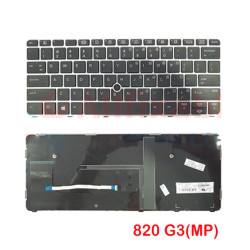 HP Elitebook 820 G3 820 G4 725 G3 725 G4 with Mouse Pointer Laptop Replacement Keyboard