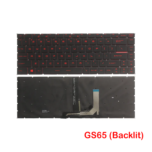 MSI GS65 Series GS65VR GS65 Stealth 8SE 8SF 8SG P65 WP65 PS63 FG63 Backlit Laptop Replacement Keyboard