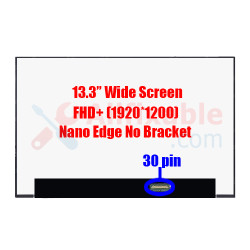 13.3" Slim 30 Pin FHD+ Lenovo ThinkPad X13 Gen 2 B133UAN02.2 M133NW4J R3 Nano Edge No Bracket Laptop LCD LED Replacement Screen