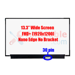 13.3" Slim 30 Pin FHD+ Lenovo ThinkPad 13S G2 ITL M133NW4J RO B133UAN01.0 Nano Edge No Bracket Laptop LCD LED Replacement Screen