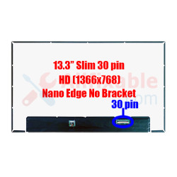 13.3" Slim 30 Pin HD Dell Latitude NT133WHM-N61 Nano Edge No Bracket Laptop LCD LED Replacement Screen