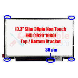 13.3" Slim 30 Pin FHD Lenovo IdeaPad U330 U330P ThinkPad E31-80 E31-70 B133XTN01.1 NV133FHM-N42 Laptop LCD LED Replacement Screen