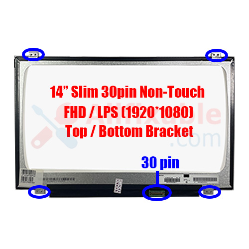 14" Slim 30 Pin FHD IPS Dell Latitude E7450 E7470 3480 E5470 Vostro 3491 5471 Inspiron 14 3493 LP140WF3(SP)(D2) Laptop LCD LED Replacement Screen