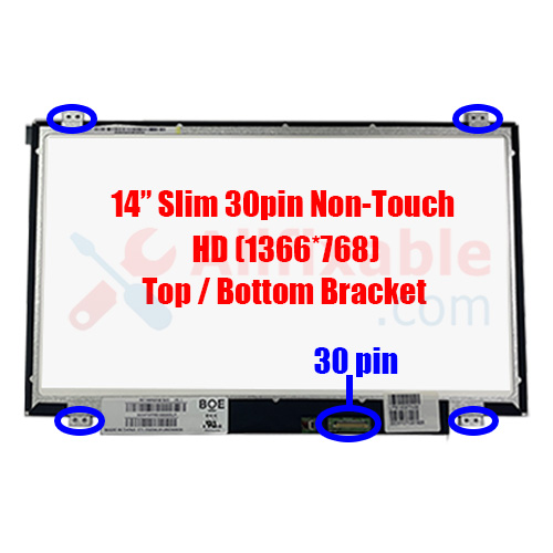 14" Slim 30 Pin Lenovo IdeaPad G40-70 G40-80 100-14IBR 110-14ISK 300-14ISK ThinkPad E550 T550 L490 330-14AST V310-14IKB Laptop LCD LED Replacement Screen