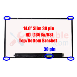 14" Slim 30 Pin HD IPS Dell Latitude 7480 7490 N140GBE-E53 Laptop LCD LED Replacement Screen