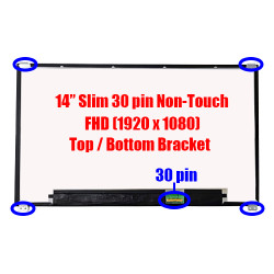 14" Slim 30 Pin FHD IPS Dell Latitude 7490 N140HCE-G52 Laptop LCD LED Replacement Screen