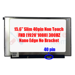 15.6" Slim 40Pin FHD 300HZ Asus ROG Strix Scar 15 G533Q FX507 B156HAN12.0 LQ156M1JW25 Nano Edge No Bracket Laptop LCD LED Replacement Screen