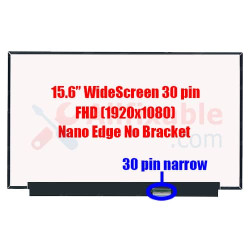 15.6" Slim 30 Pin Narrow FHD IPS Dell Inspiron 15 7510 N156HCE-G72 Laptop LCD LED Replacement Screen