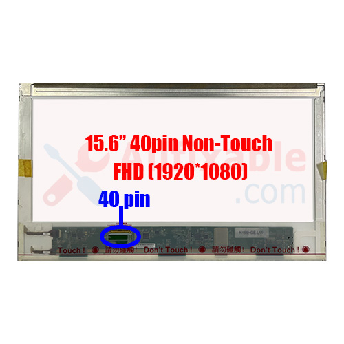 15.6" 40pin FHD Asus N55S N55SF N56V N56VZ G53SW K50IN N156HGE-L11 Rev.C1 Laptop LCD LED Replacement Screen