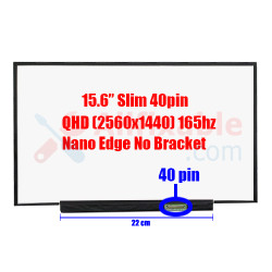 15.6" Slim 40Pin QHD Illegear Onyx V NE156QHM-NY2 NE156QHM-NY4 Nano Edge No Bracket 22cm PCB Laptop LCD LED Replacement Screen