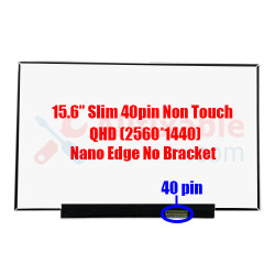 15.6" Slim 40Pin QHD Illegear Onyx V NE156QHMNY2 Nano Edge No Bracket Laptop LCD LED Replacement Screen