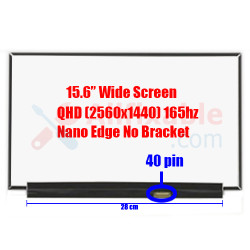 15.6" Slim 40Pin QHD Illegear Onyx V NE156QHM-NY2 NE156QHM-NY4 Nano Edge No Bracket Laptop LCD LED Replacement Screen