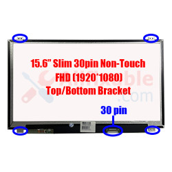 15.6" Slim 30pin FHD Dell Inspiron 15-7567 3593 Vostro 15-5568 XPS 15-9530 Precision 7520 N156HGE-EAB N156HGE-EA2 Laptop LCD LED Replacement Screen