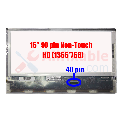 16" 40 Pin MSI GT660 CR600 CR610 A6000 GE600 HSD160PHW1-B00 Laptop LCD LED Replacement Screen