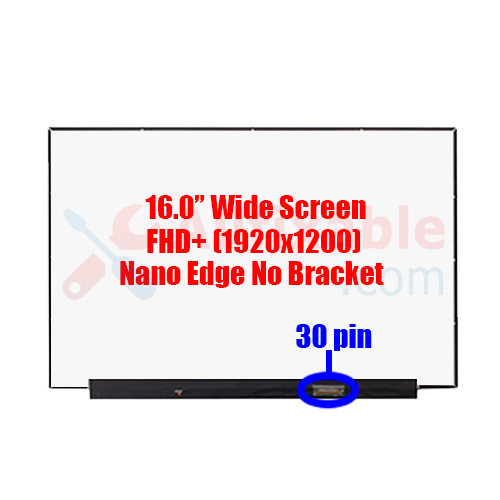 16" Slim 30 Pin FHD+ Asus TUF F15 B160UAN04.2 Nano Edge No Bracket Laptop LCD LED Replacement Screen