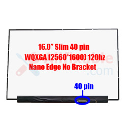 16" Slim 40 Pin WQXGA Illegear Atomic 16 NE160QDM-NY2 120HZ Nano Edge No Bracket Laptop LCD LED Replacement Screen