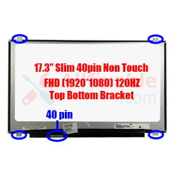 17.3" Slim 40 Pin FHD Asus GL703G B173HAN03.2 120Hz Laptop LCD LED Replacement Screen