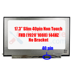 17.3" Slim 40 Pin FHD Asus  GL704G GL704G-WEV046T B173HAN04.0 N173HCE-G33 144Hz Nano Edge No Bracket Laptop LCD LED Replacement Screen
