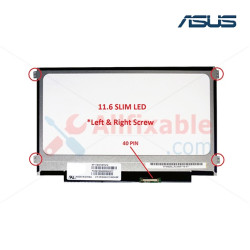 11.6" Slim LCD / LED (40Pin L/R Screw) Compatible For Asus X200 X200MA