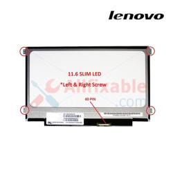 11.6" Slim LCD / LED (40Pin L/R Screw) Compatible For Lenovo E120