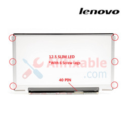 12.5" Slim LCD / LED (40pin L/R-6 Screw) Compatible For Lenovo Thinkpad X220 X220i X230